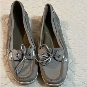 Women's Gray Boat Shoes Sperry